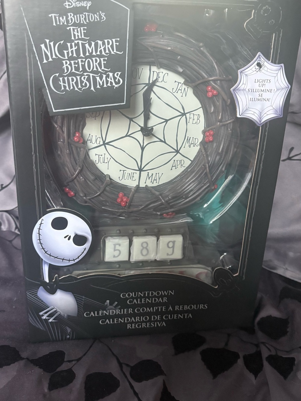 Disney The Nightmare Before Christmas Black Holiday Countdown Calendar